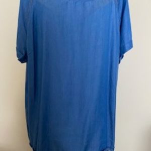 Allegra K Denim Tencel Tốp